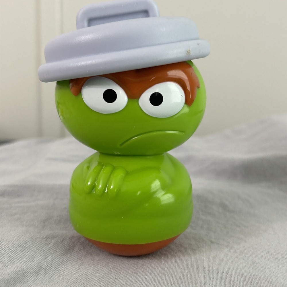 Oscar the Grouch Bright Starts Baby toy Stacking Cans FIGURE‎ ONLY